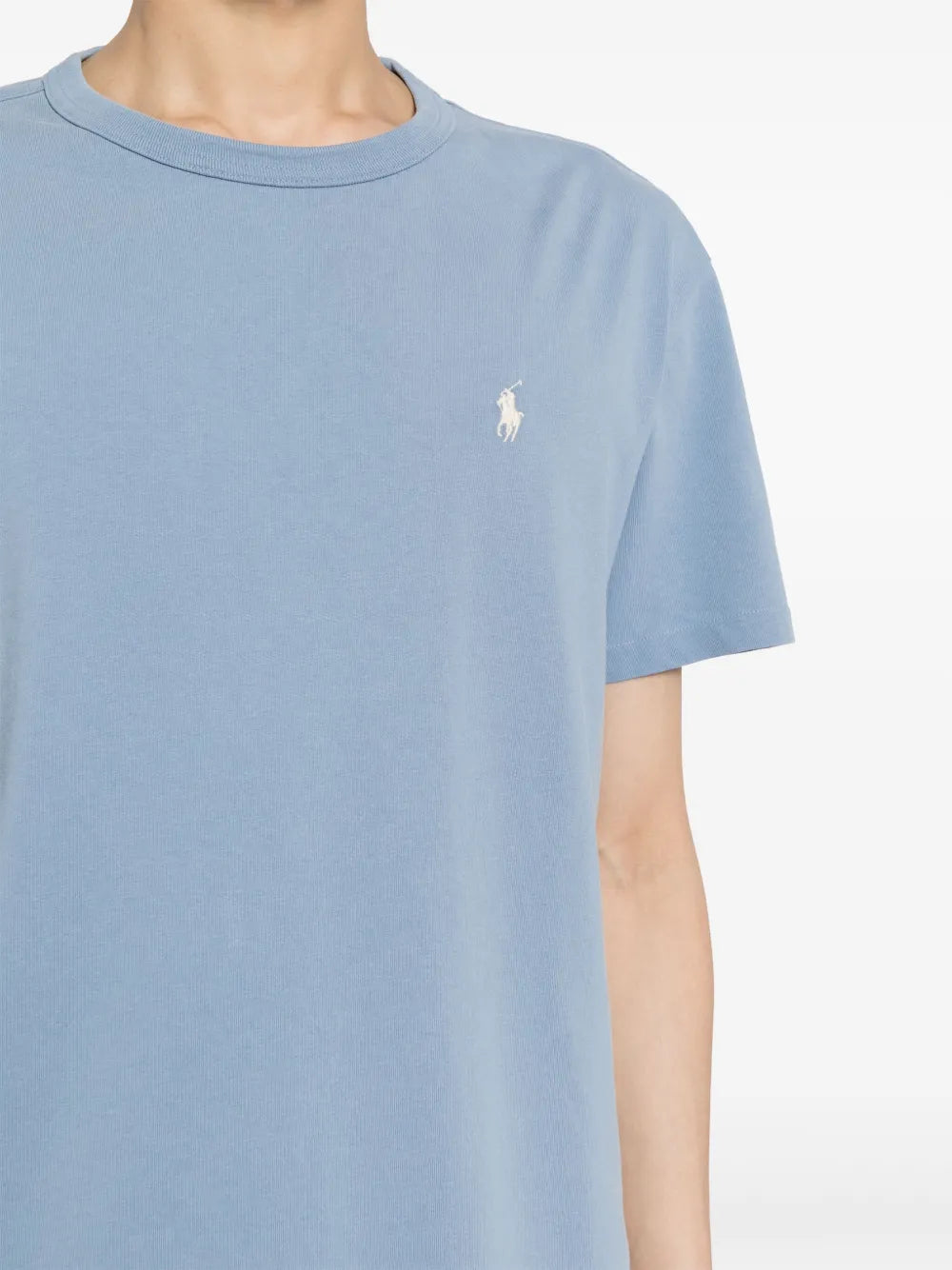 Camiseta de algodão bordada Polo Pony