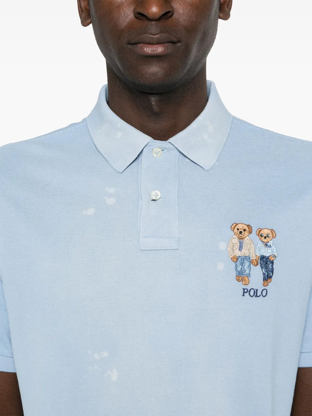 Camisa polo bordada com urso polo