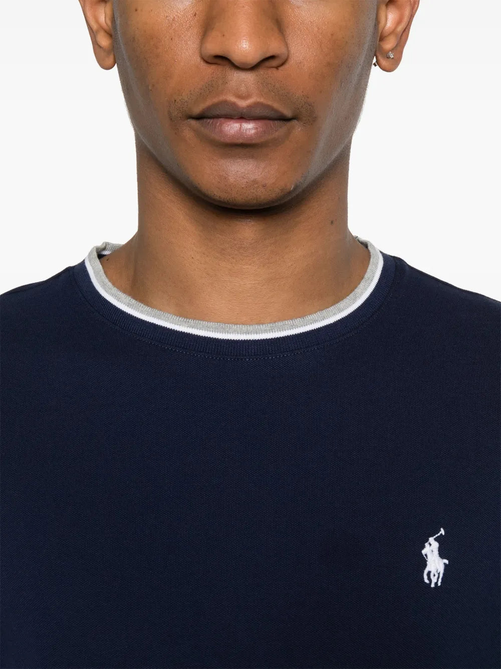 camiseta de algodão elástico