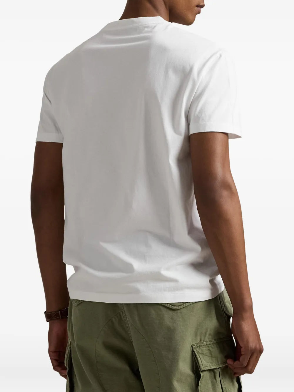 camiseta de manga curta com estampa de logotipo