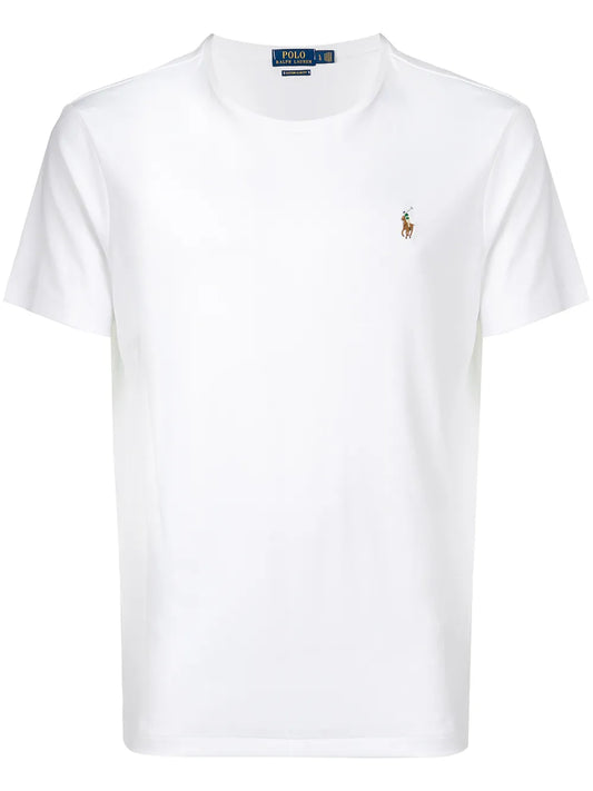 camiseta bordada com logotipo