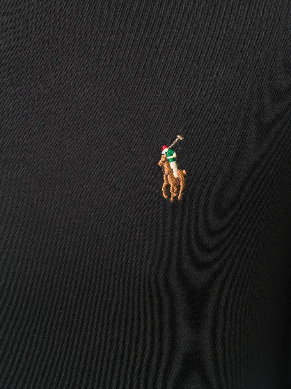 camiseta de manga comprida bordada com logotipo