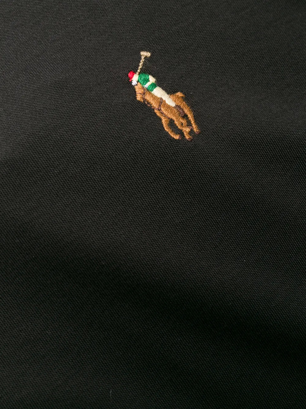 camiseta de manga comprida bordada com logotipo