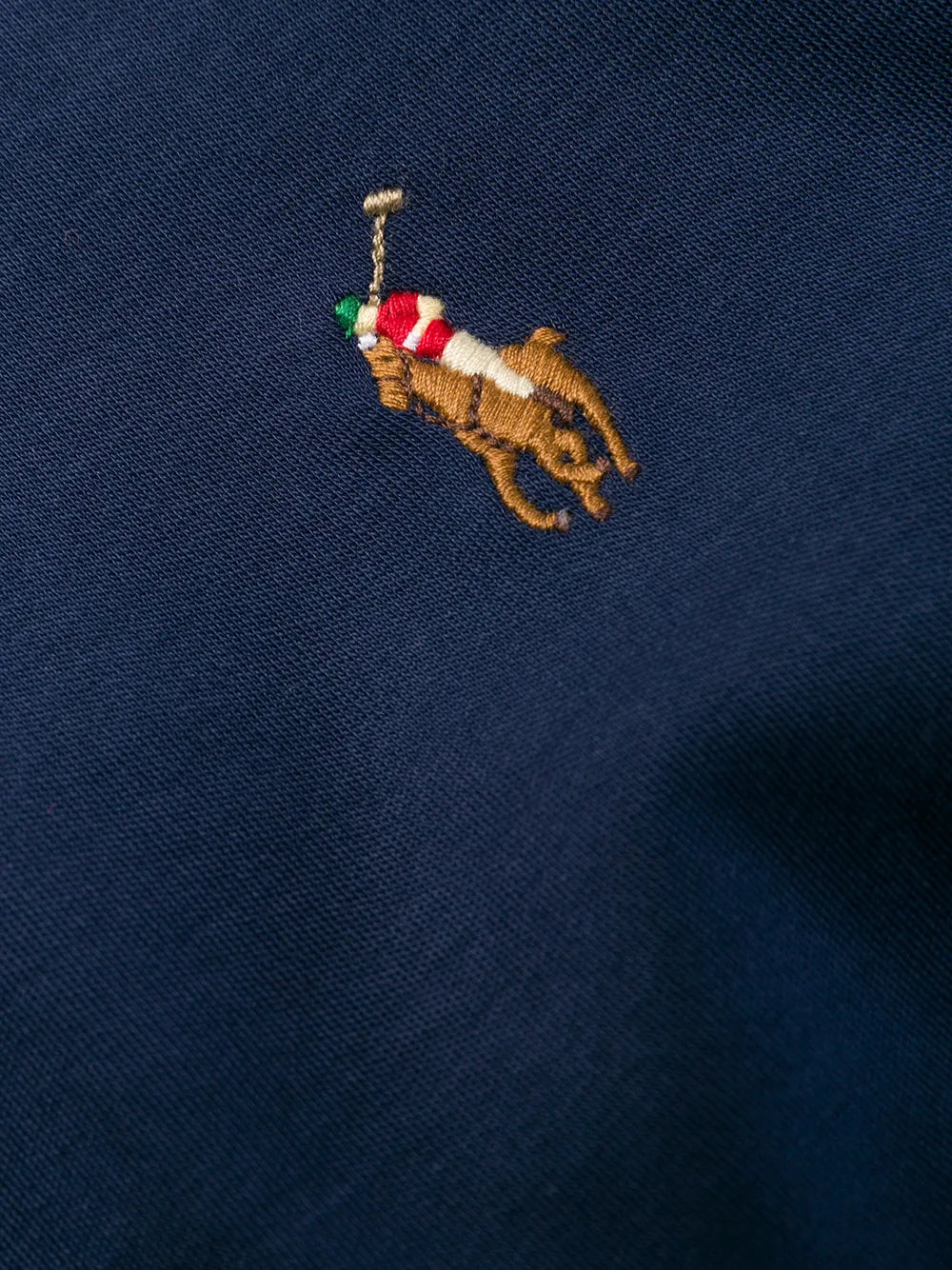 camiseta de manga comprida bordada com logotipo