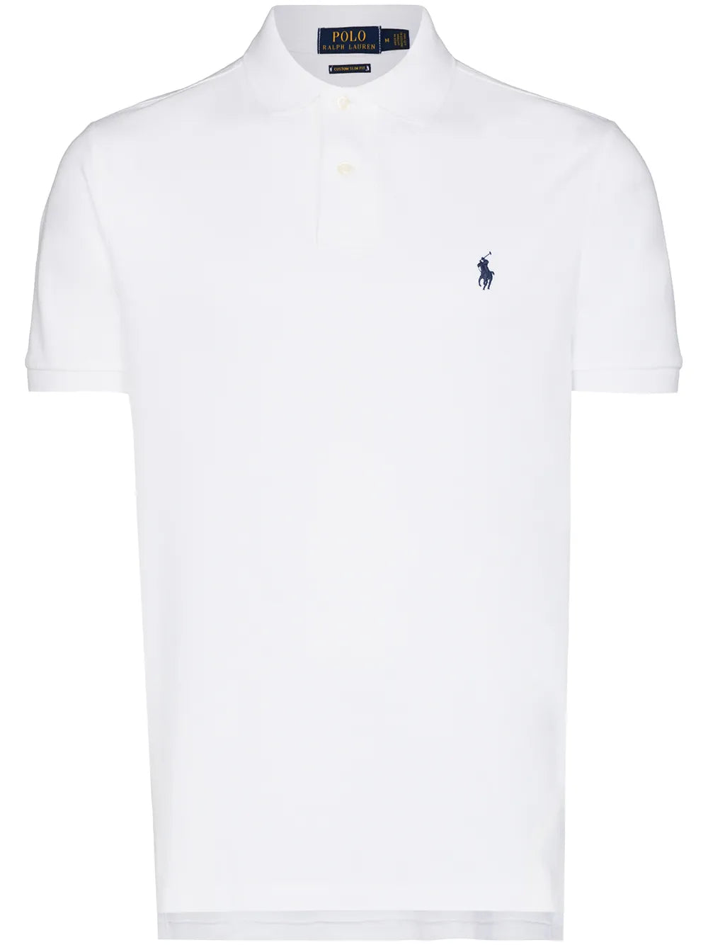 camisa polo com logotipo bordado