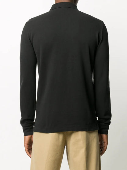 camisa polo com logotipo bordado