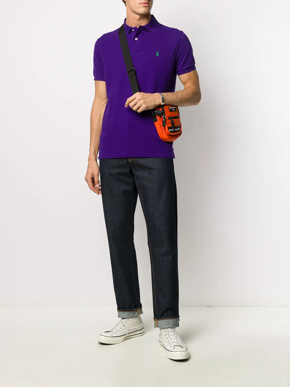 camisa polo bordada com logotipo