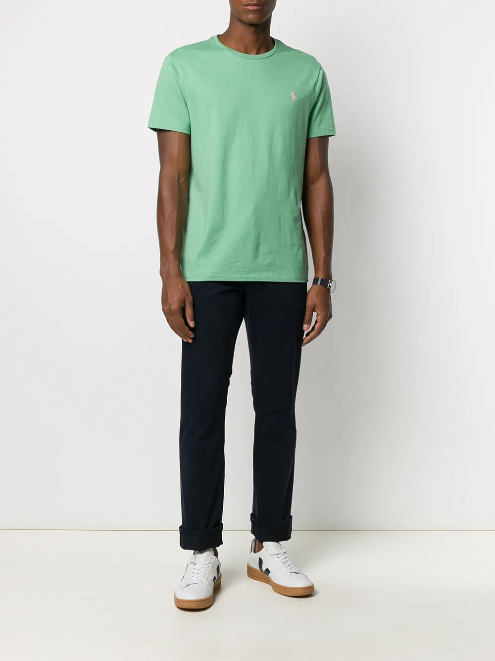 camiseta de algodão lisa