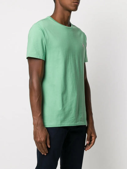 camiseta de algodão lisa