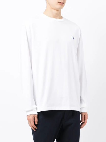 Camiseta de algodão bordada Polo Pony