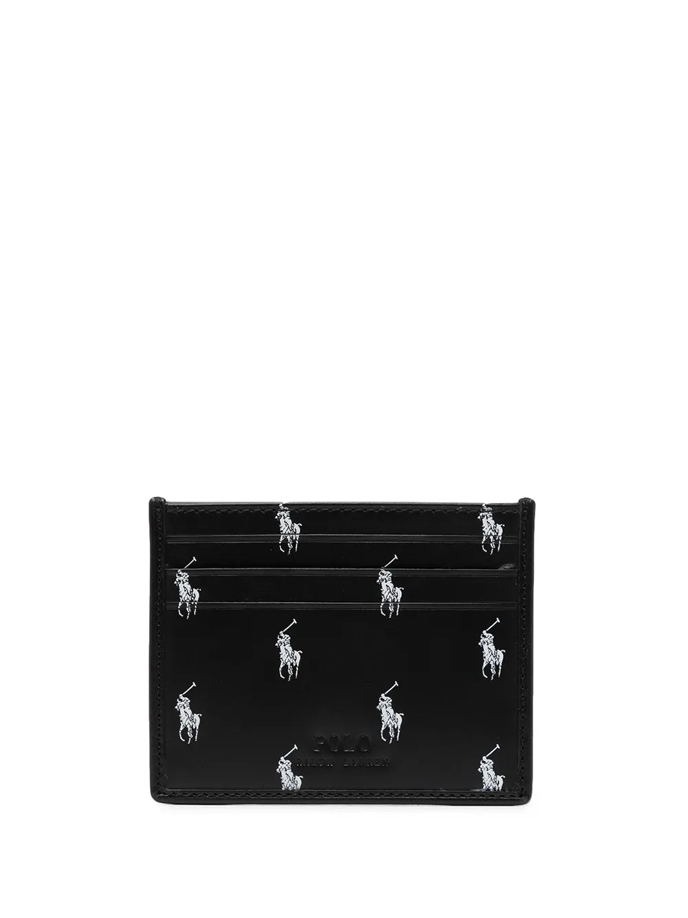Porta-cartões de couro Polo Pony