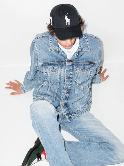 Boné de algodão bordado Polo Pony