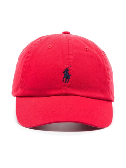 Boné de algodão bordado com o logotipo Polo Pony