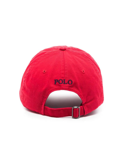 Boné de algodão bordado com o logotipo Polo Pony