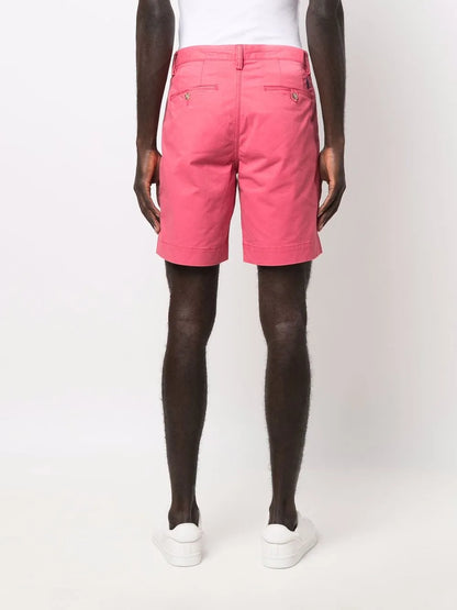 shorts chino de algodão com quatro bolsos