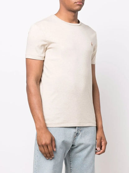 Camiseta bordada com o logotipo do Polo Pony