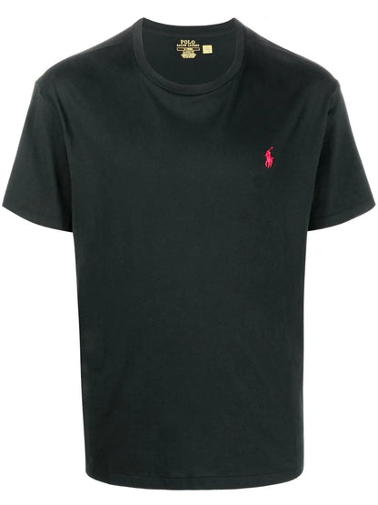 Camiseta de manga curta bordada Polo Pony