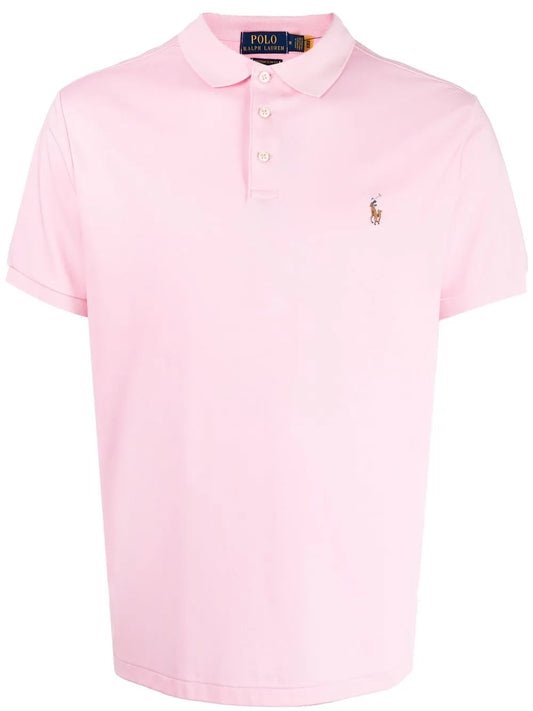 camisa polo com logotipo bordado