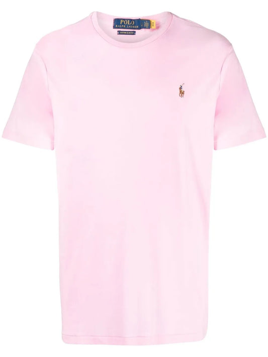 camiseta de manga curta com estampa de logotipo