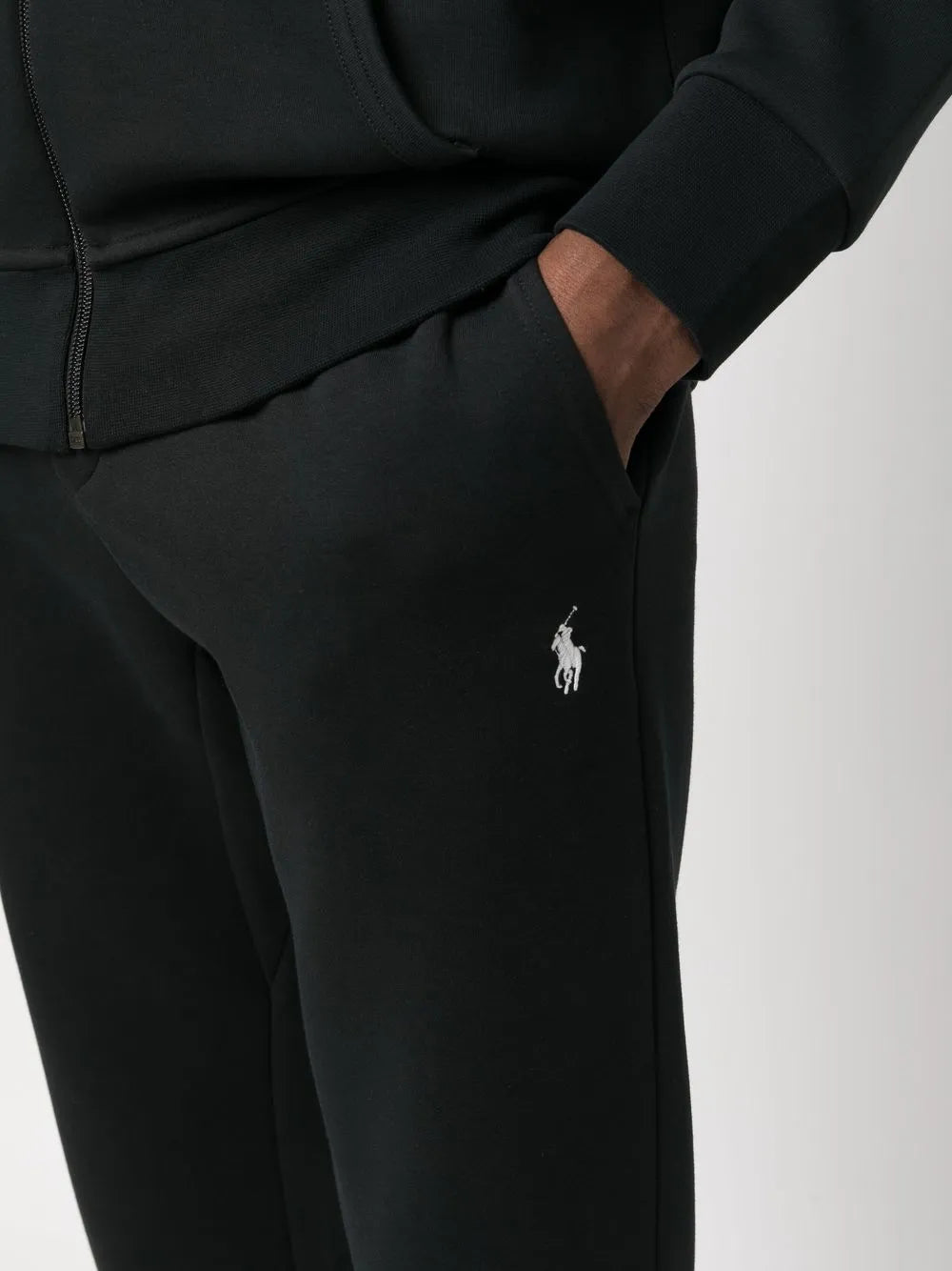 embroidered-logo track pants