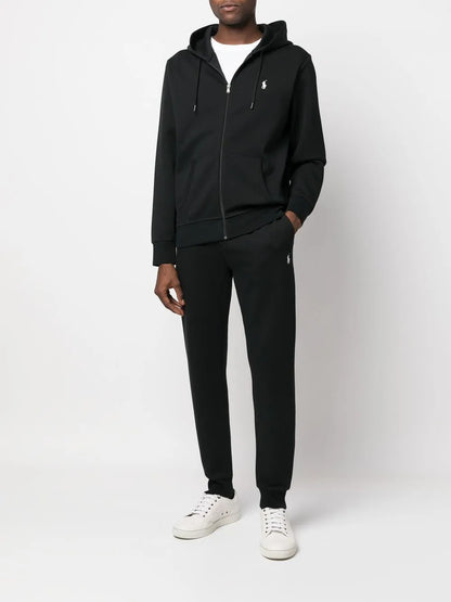 embroidered-logo track pants