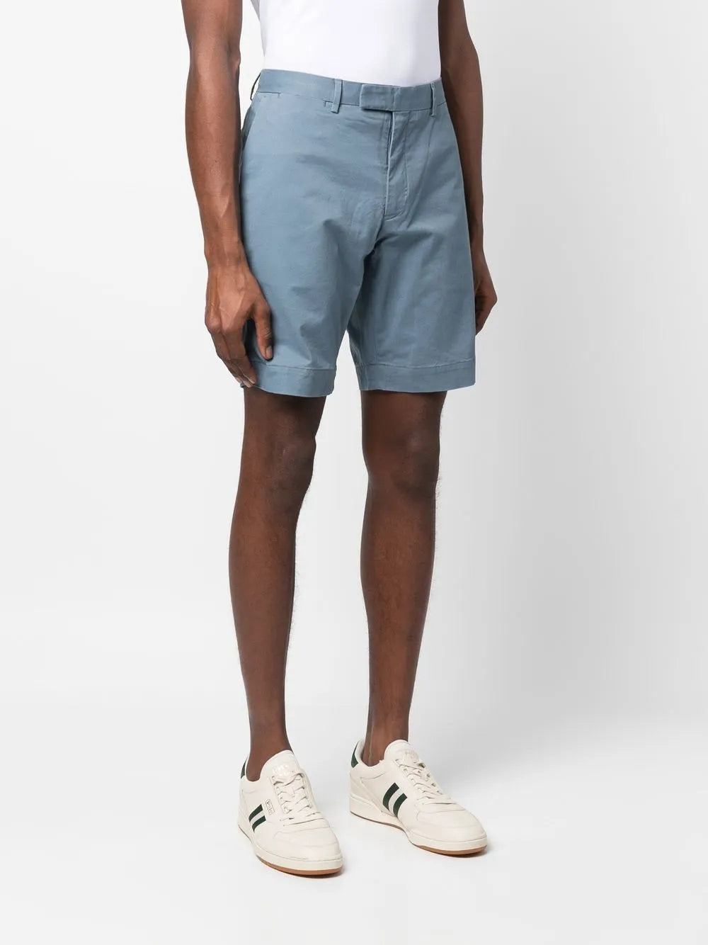 shorts chino de algodão elástico