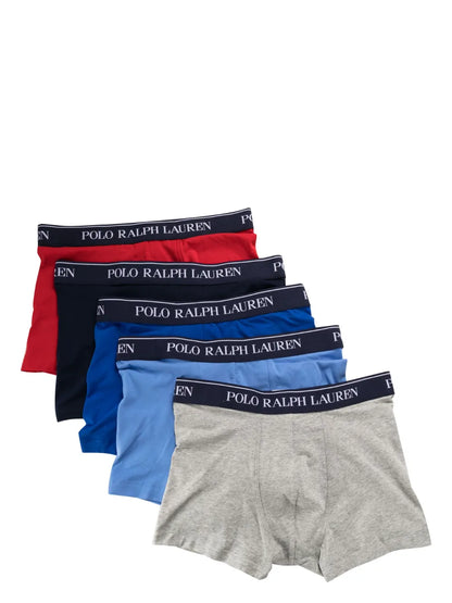 Pacote com 5 shorts boxer com estampa de logotipo