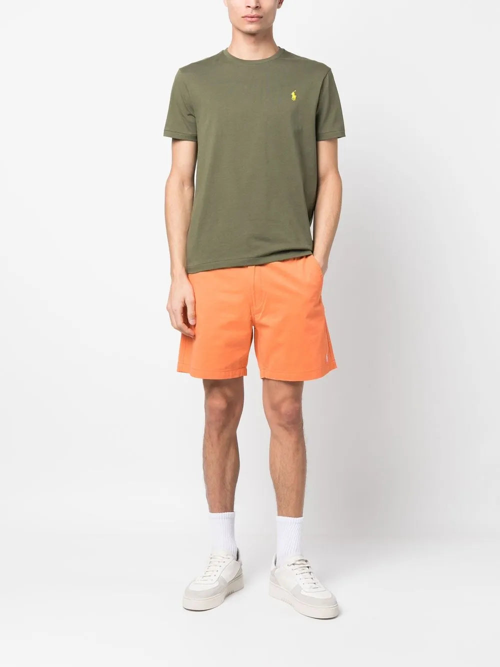Camiseta Polo-Pony com gola redonda