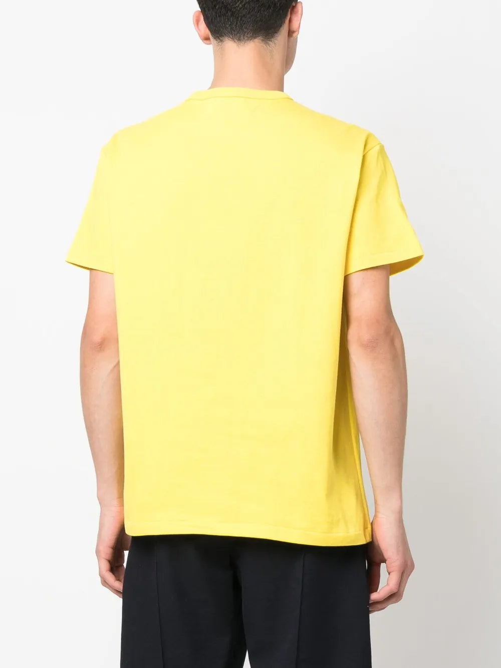 camiseta de algodão com logotipo bordado