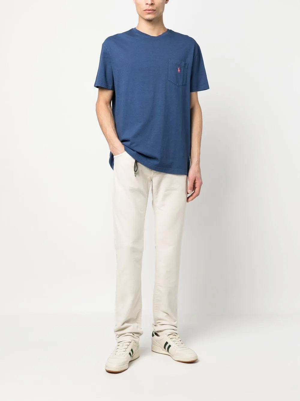 Camiseta com bolso no peito 'Polo Pony'