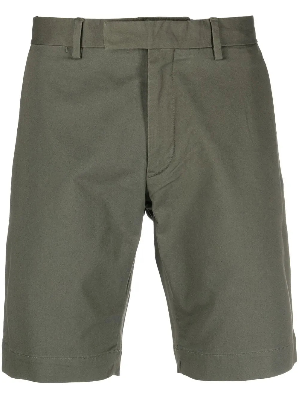 shorts chino com fecho descentralizado