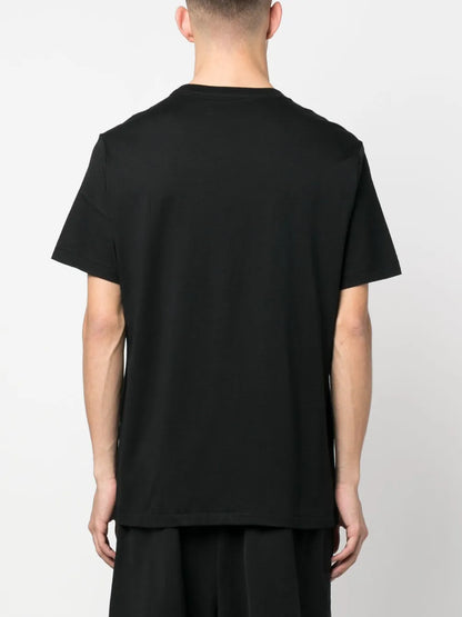 camiseta de algodão com estampa de logotipo