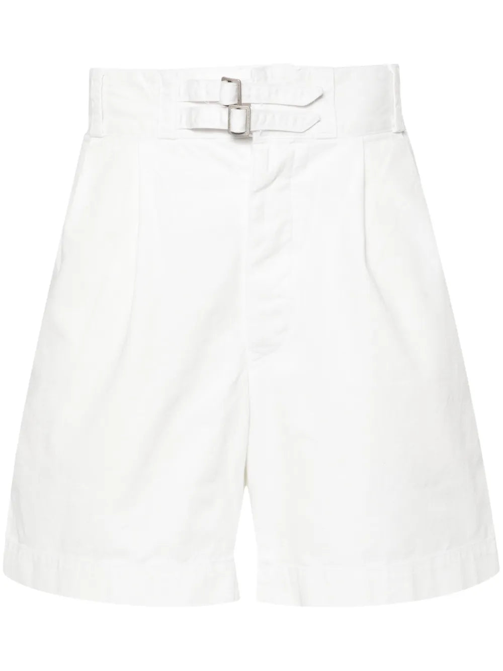 shorts de algodão com cinto
