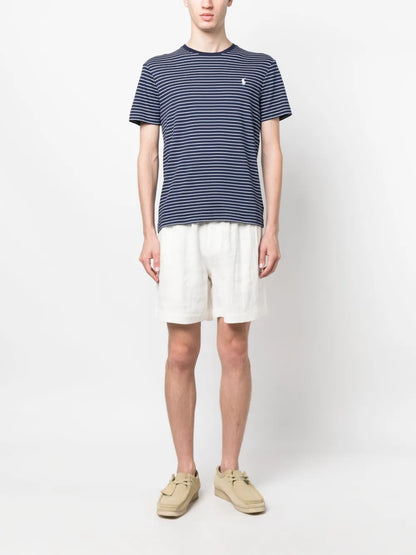 camiseta listrada de algodão