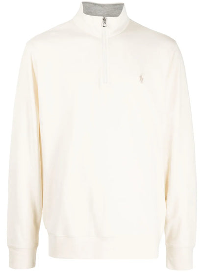 Blusa Polo com zíper e motivo Pony