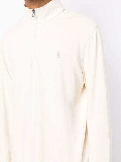 Blusa Polo com zíper e motivo Pony