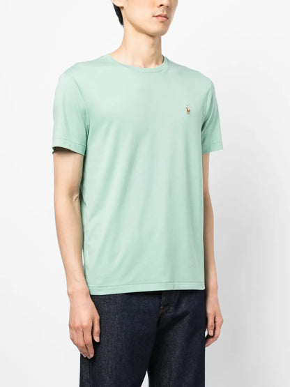 Camiseta de algodão bordada Polo Pony