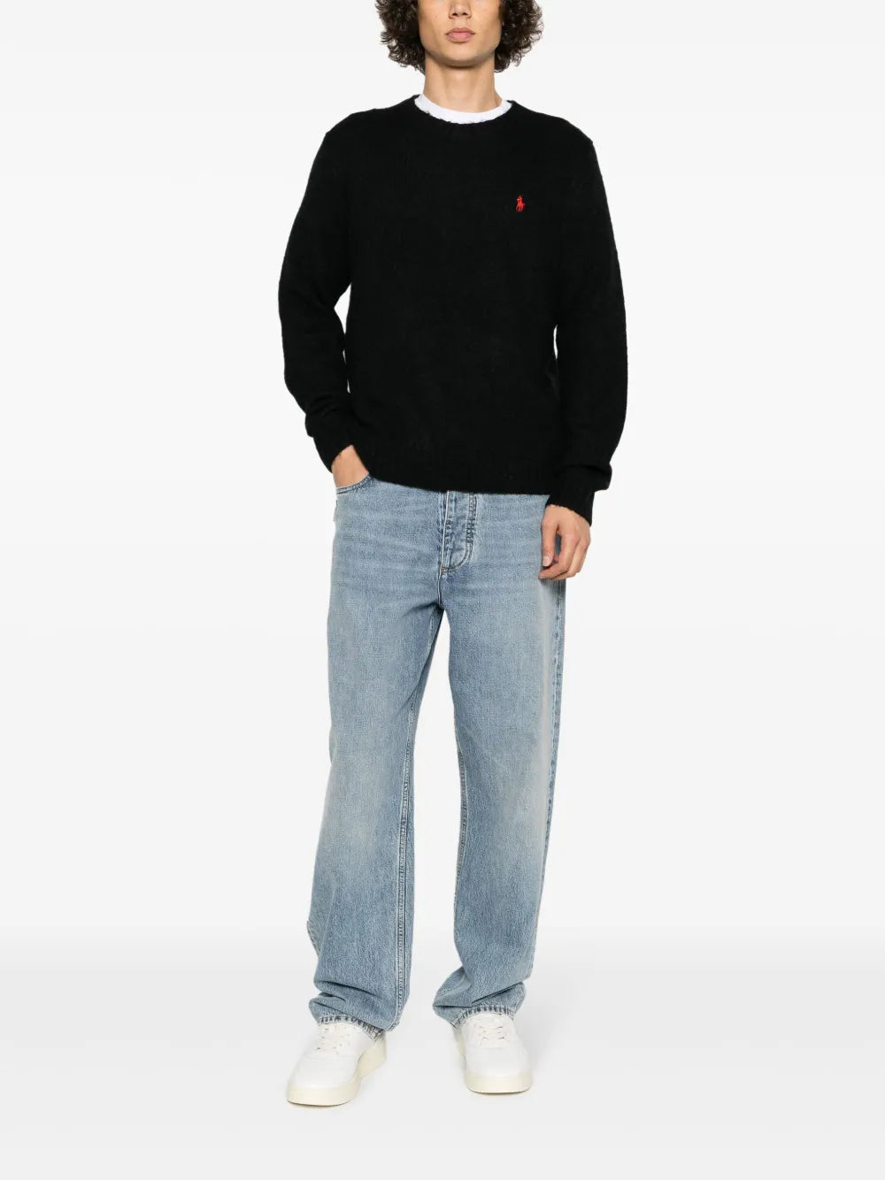 Blusa de malha bordada Polo Pony