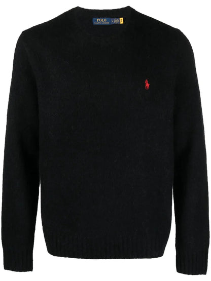 Blusa de malha bordada Polo Pony