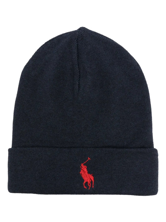 Gorro canelado bordado Polo Pony