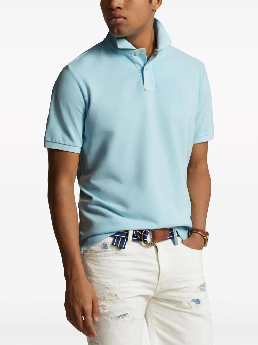 Camisa polo de algodão bordada Polo Pony