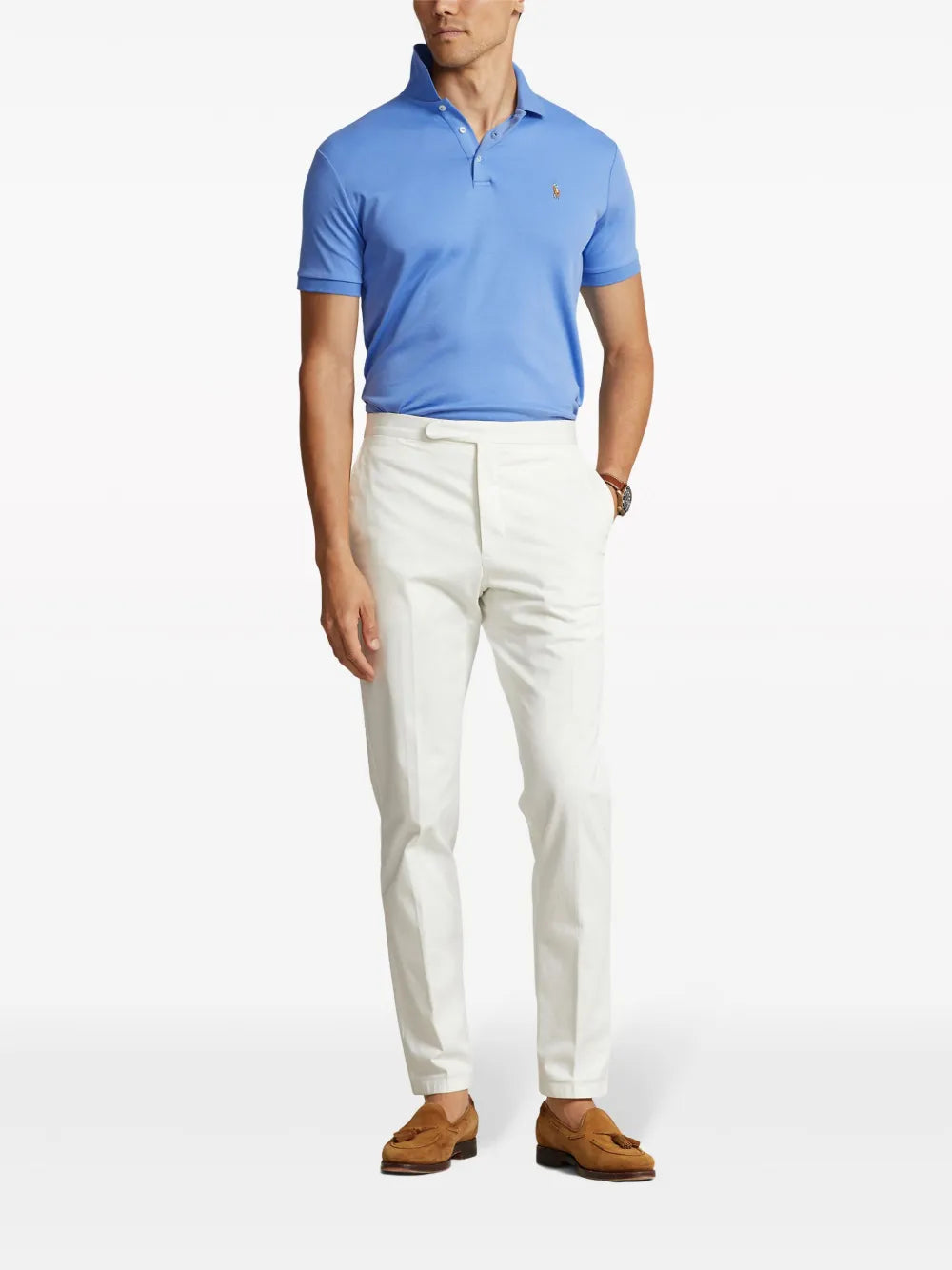 Camisa polo de algodão bordada Polo Pony