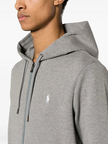 Moletom com capuz e zíper Polo Pony