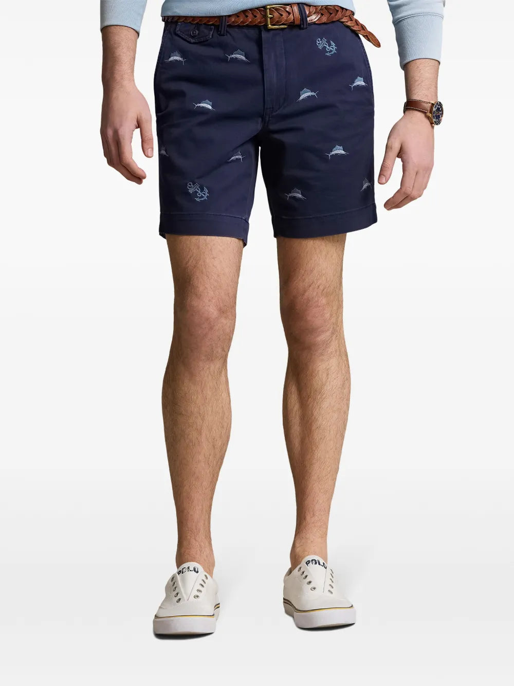 shorts chino bordados
