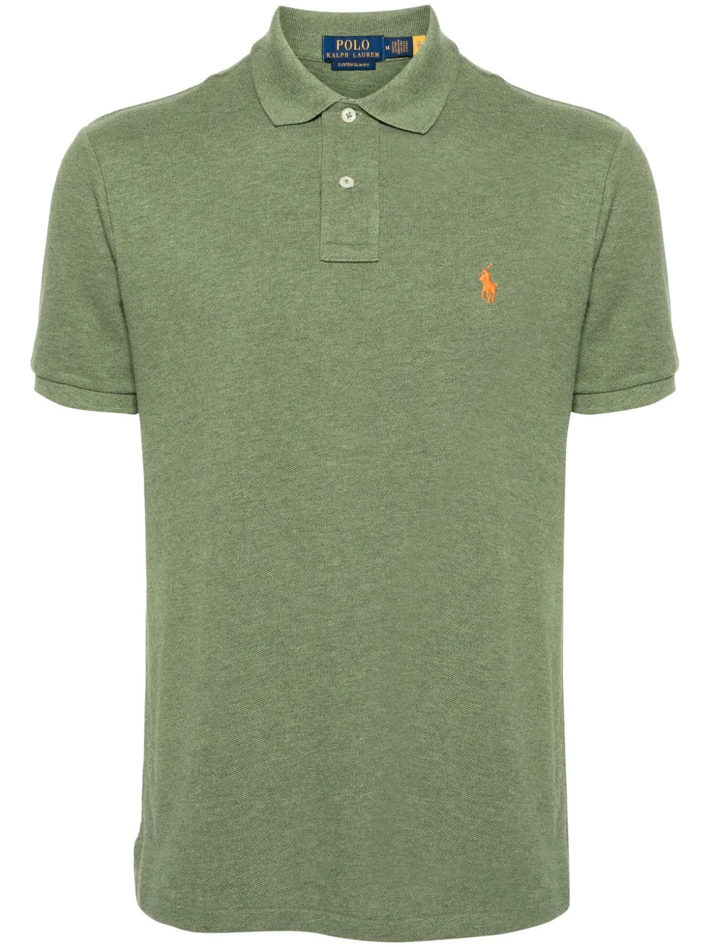 camisa polo piqué com logo bordado