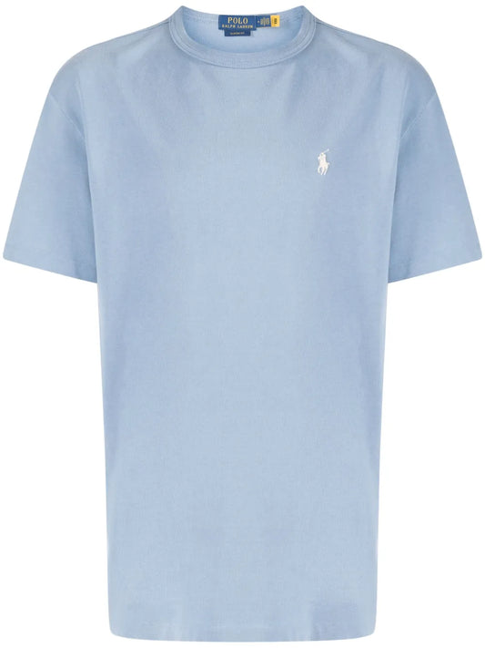 Camiseta de algodão bordada Polo Pony