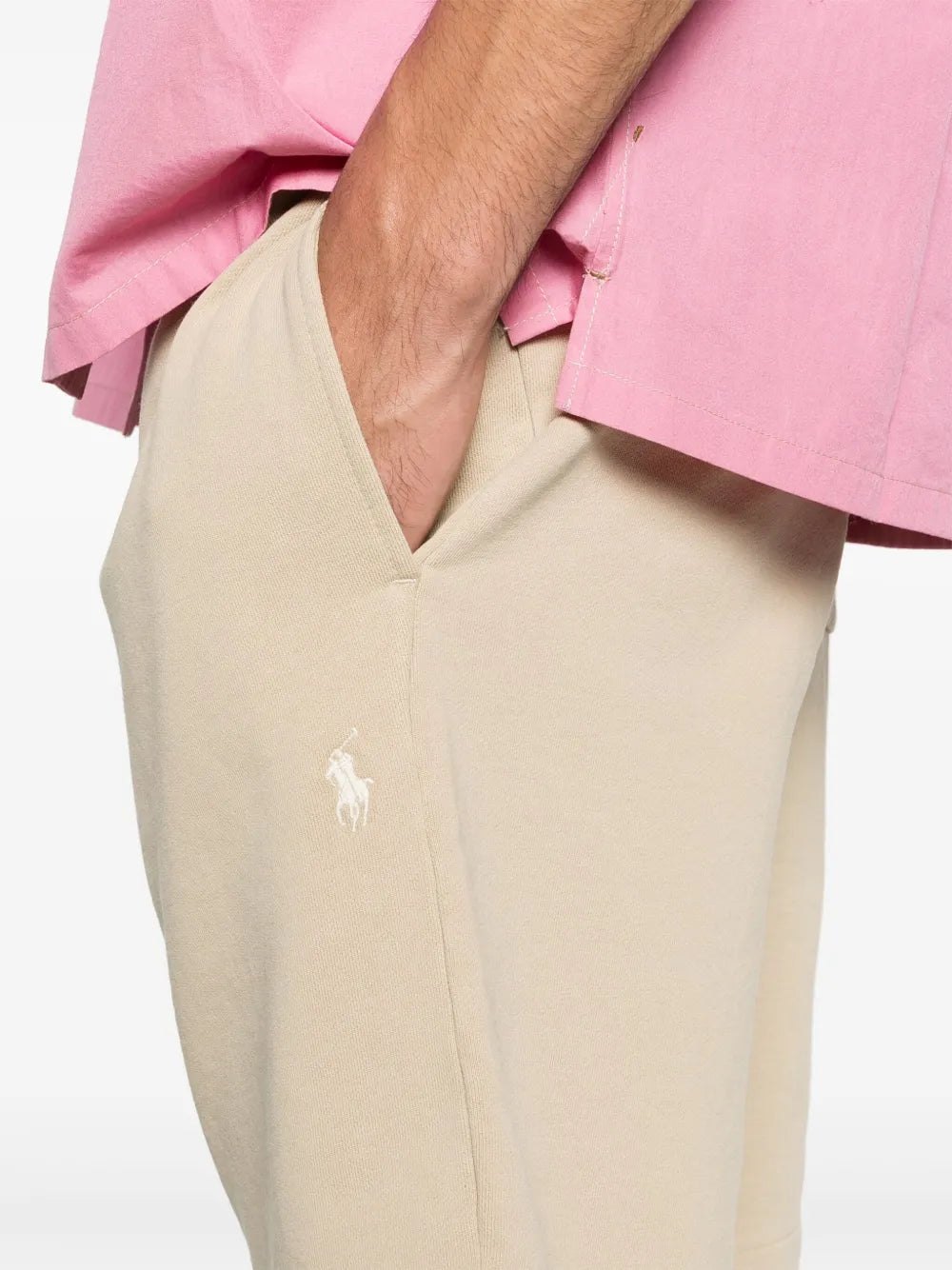 shorts de malha de algodão