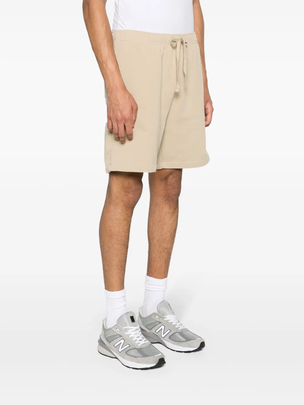 shorts de malha de algodão