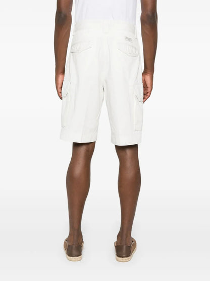 shorts cargo com patch de logotipo