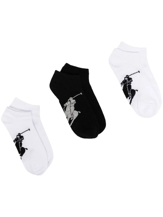 Meias Polo Pony com estampa (conjunto de três)